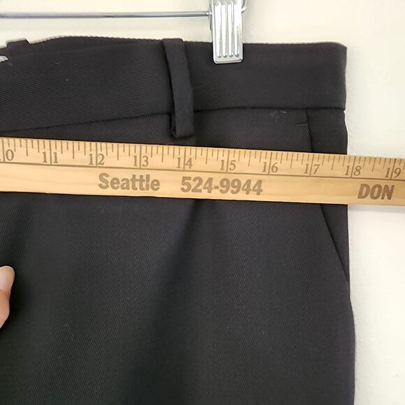 COS Pants Women's Size 12 Black Wide Leg Trouser 100% Wool Office Career Classic - Picture 13 of 16